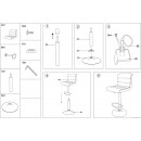Стул барный SIGNAL C617 черный/хром